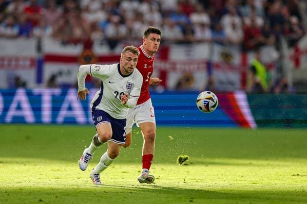 Denmark v England Euro 2024 20 06 2024. Group C Jarrod Bowen of England during the Euro 2024 match between Denmark and England at Deutsche Bank Park, Frankfurt, Germany on 20 June 2024. Editorial use only , Copyright: xNigelxKeenex PSI-19851-0040