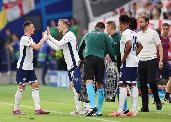 Frankfurt, Germany, 20th June 2024. Jarrod Bowen of England comes on for Phil Foden of England during the UEFA European Championships match at Commerzbank-Arena, Frankfurt. Picture credit should read: David Klein Sportimage EDITORIAL USE ONLY. No use with unauthorised audio, video, data, fixture lists, club league logos or live services. Online in-match use limited to 120 images, no video emulation. No use in betting, games or single club league player publications. SPI-3200-0104