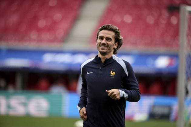 séance d entraînement MD-1 au stade de Leipzig, le 20 juin 2024, à la veille de leur match de football du groupe D de l UEFA EURO, EM, Europameisterschaft,Fussball 2024 contre les Pays-Bas. FOOTBALL : - UEFA Euro 2024 entraînement de l équipe de France. séance d entraînement MD-1 au stade de Leipzig, - 20 06 2024 ElyxandroCegarra Panoramic 