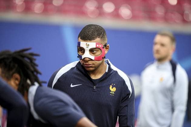 séance d entraînement MD-1 au stade de Leipzig, le 20 juin 2024, à la veille de leur match de football du groupe D de l UEFA EURO, EM, Europameisterschaft,Fussball 2024 contre les Pays-Bas. FOOTBALL : - UEFA Euro 2024 entraînement de l équipe de France. séance d entraînement MD-1 au stade de Leipzig, - 20 06 2024 ElyxandroCegarra Panoramic 