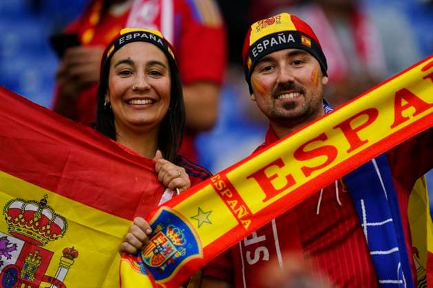 GER: Spain v Italy. UEFA EURO, EM, Europameisterschaft,Fussball 2024 Spain fans during the UEFA Euro 2024 match between Spain and Italy, Group B, date 2, played at Veltins-Arena stadium on June 20, 2024 in Gelsenkirchen, Germany. Contributor Copyright: xSergioxRuizx xPRESSINPHOTOx PS_240620_ESP_ITA_024