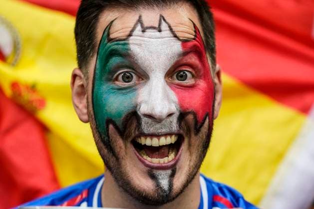 GER: Spain v Italy. UEFA EURO, EM, Europameisterschaft,Fussball 2024 Italia fans during the UEFA Euro 2024 match between Spain and Italy, Group B, date 2, played at Veltins-Arena stadium on June 20, 2024 in Gelsenkirchen, Germany. Contributor Copyright: xSergioxRuizx xPRESSINPHOTOx PS_240620_ESP_ITA_029