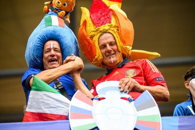 GELSENKIRCHEN, GERMANY - 20 JUNE, 2024: Fans. The football match of EURO 2024 Spain vs. Italy at Veltins Arena  Copyright: xVITALIIxKLIUIEVx