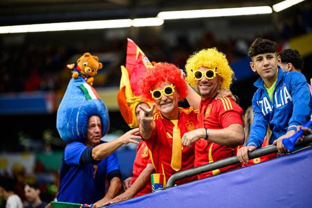 GELSENKIRCHEN, GERMANY - 20 JUNE, 2024: Fans. The football match of EURO 2024 Spain vs. Italy at Veltins Arena  Copyright: xVITALIIxKLIUIEVx
