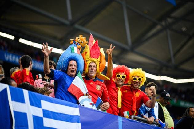 GELSENKIRCHEN, GERMANY - 20 JUNE, 2024: Fans. The football match of EURO 2024 Spain vs. Italy at Veltins Arena  Copyright: xVITALIIxKLIUIEVx