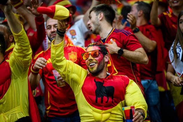 GELSENKIRCHEN, GERMANY - 20 JUNE, 2024: Fans. The football match of EURO 2024 Spain vs. Italy at Veltins Arena  Copyright: xVITALIIxKLIUIEVx