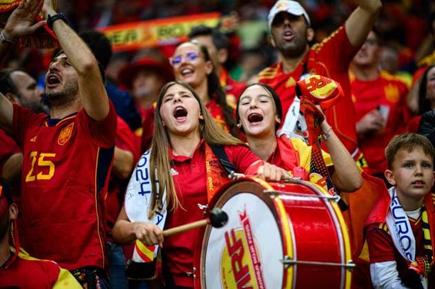GELSENKIRCHEN, GERMANY - 20 JUNE, 2024: Fans. The football match of EURO 2024 Spain vs. Italy at Veltins Arena  Copyright: xVITALIIxKLIUIEVx