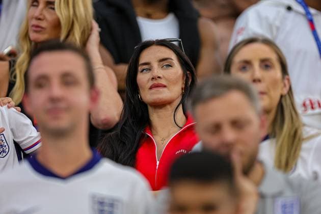 Denmark v England Euro 2024 20 06 2024. Group C Kyle Walker wife Annie Kilner during the Euro 2024 match between Denmark and England at Deutsche Bank Park, Frankfurt, Germany on 20 June 2024. Editorial use only , Copyright: xNigelxKeenex PSI-19851-0048