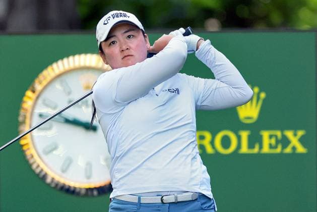 KPMG Women s PGA, Golf Herren Championship Allisen Corpuz of Kapolei, Hawaii hits from the 18th tee during the first round of the KPMG Women s PGA Championship at Sahalee Country Club on Thursday, June 20, 2024 in Sammamish, Washington. Sammamish Washington United States  Copyright: xAmyxLemusx originalFilename:lemus-kpmgwome240620_npmhx.jpg