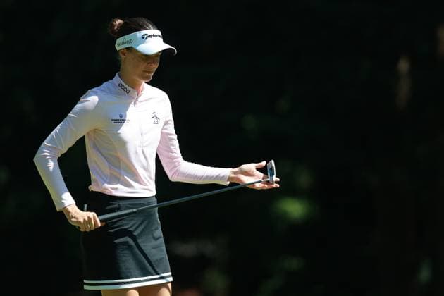 KPMG Women s PGA, Golf Herren Esther Henseleit of Germany lines up her putt on the 16th green during Day One of the KPMG Women s PGA Championship at Sahalee Country Club in Sammamish, Washington, USA, on Thursday, June 20, 2024. Sammamish Washington United States  Copyright: xJorgexLemusx originalFilename:lemus-kpmgwome240620_npT4K.jpg