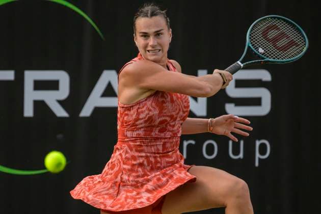 GER, Berlin, ecotrans Ladies Open 2024, WTA 500, at Steffi Graf Stadium Berlin, LTTC Rot Weiss e V , Aryna Sabalenka during her match against Daria Kasatkina, 20 06 2024, Copyright: HMBxMedia UwexKoch