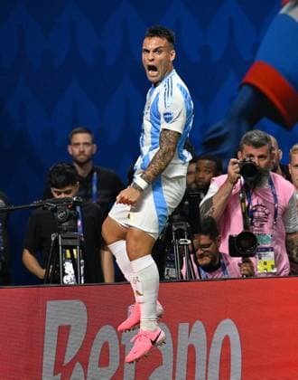 RECORD DATE NOT STATED Copa America USA 2024 Argentina vs Canada Lautaro Martinez celebrates his goal 2-0 of Argentina during the game between Argentina and Canada as part of the CONMEBOL Copa America USA 2024 group A, at Mercedes Benz Stadium, on June 20, 2024 in Atlanta, Georgia ATLANTA GEORGIA UNITED STATES  Copyright: xDavidxLeahx 20240620211345_CA_GA_2024_ARG_CAN_MARTINEZ276