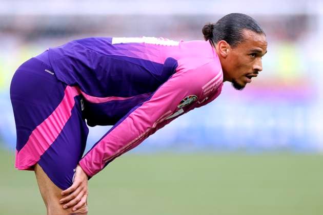 SANE Leroy Team Germany UEFA European Football Championship 2024 in Germany Match Germany Hungary 2 0 on 19 06 2024 in Stuttgart DFL REGULATIONS PROHIBIT ANY USE OF PHOTOGRAPHS as IMAGE SEQUENCES and or QUASI VIDEO Copyright: xLacixPerenyix
