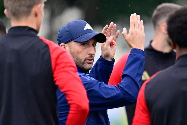 Belgium Media Activities - UEFA EURO, EM, Europameisterschaft,Fussball 2024 21 06 2024 FREIBERG AM NECKA, GERMANY - JUNE 21 : Tedesco Domenico head coach of Belgium during a training session of the Belgian Red Devils at the UEFA EURO 2024 European Football Championship tournament on June 21, 2024 in Freiberg am Necka, Germany, 21 06 2024 Freiberg am Necka Germany  Copyright: xPeterxDexVoechtx