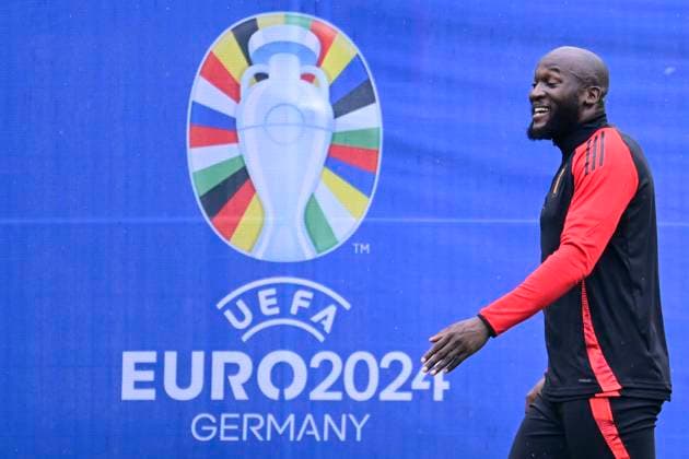 Belgium Media Activities - UEFA EURO, EM, Europameisterschaft,Fussball 2024 21 06 2024 FREIBERG AM NECKA, GERMANY - JUNE 21 : Lukaku Romelu forward of Belgium during a training session of the Belgian Red Devils at the UEFA EURO 2024 European Football Championship tournament on June 21, 2024 in Freiberg am Necka, Germany, 21 06 2024 Freiberg am Necka Germany  Copyright: xPeterxDexVoechtx
