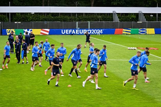 Czech national football team training before the Group F match against Georgia within the European Football Championships in Norderstedt, Germany, June 21, 2024. (CTKxPhoto VitxSimanek) CTKPhotoP2024062103173  CTKPhotoP2024062103173