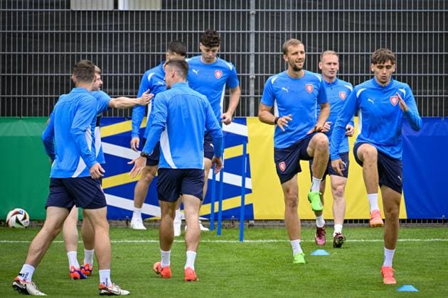 Czech national football team training before the Group F match against Georgia within the European Football Championships in Norderstedt, Germany, June 21, 2024. (CTKxPhoto VitxSimanek) CTKPhotoP2024062103468  CTKPhotoP2024062103468