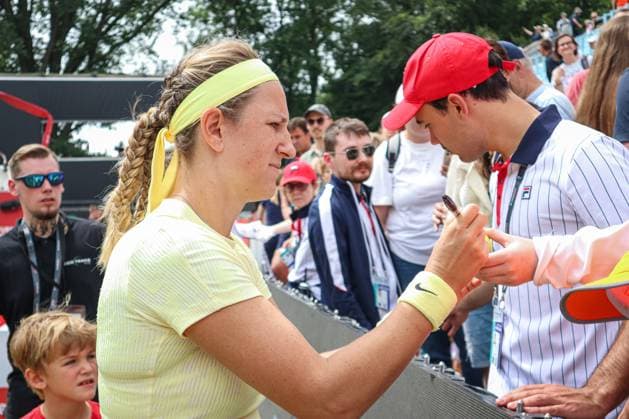 Victoria AZARENKA autographs, ecotrans Ladies Open 2024, Berlin, LTTC Rot Weiß , 21 06 2024, Copyright: xClaudioxGärtnerx