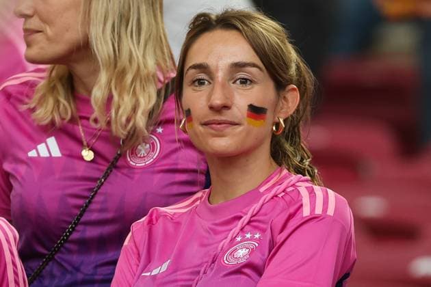 Euro 2024 Germany Hungary on 19 06 2024 in the Stuttgart Arena in Stuttgart Lena Wurzenberger the girlfriend of national coach Julian Nagelsmann Germany in the stadium MH
