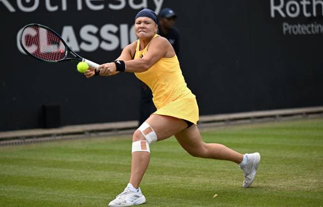 Diana Shnaider in quarter final action Rothesay Classic Birmingham, Day 5, Tennis, Edgbaston Priory Club, Birmingham, UK - 21 June 2024  Copyright: xAnnaxGowthorpe Shutterstockx 14543328e