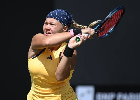 Diana Shnaider in quarter final action Rothesay Classic Birmingham, Day 5, Tennis, Edgbaston Priory Club, Birmingham, UK - 21 June 2024  Copyright: xAnnaxGowthorpe Shutterstockx 14543328m