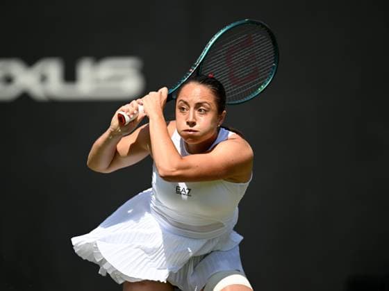 Elisabetta Cocciaretto in quarter final action Rothesay Classic Birmingham, Day 5, Tennis, Edgbaston Priory Club, Birmingham, UK - 21 June 2024  Copyright: xAnnaxGowthorpe Shutterstockx 14543328r