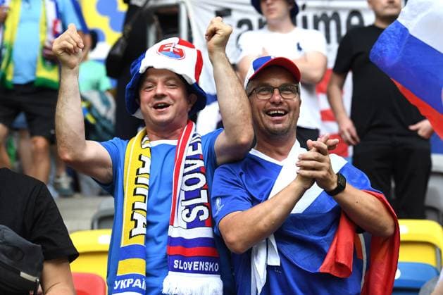 EURO 2024, Slovakia - Ukraine, Fans before the match