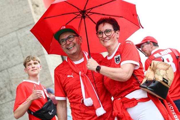 SOCCER - UEFA EURO, EM, Europameisterschaft,Fussball 2024 BERLIN,GERMANY,21.JUN.24 - UEFA EURO 2024, group stage, Austria vs Poland. Image shows fans of AUT.  GEPAxpictures xArminxRauthner
