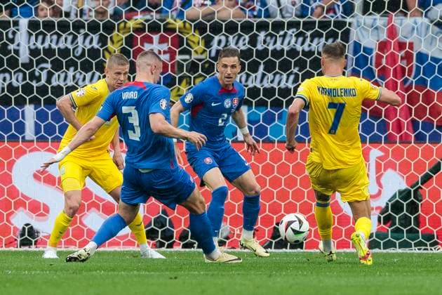 UEFA EURO 2024 Slovakia Ukraine 21 06 2024 Andriy Yarmolenko Ukraine, 7 it einer Chance UEFA EURO 2024 Slovakia Ukraine Arena Düsseldorf, Düsseldorf on 21 06 2024 Copyright: xBEAUTIFULxSPORTS Meuselx