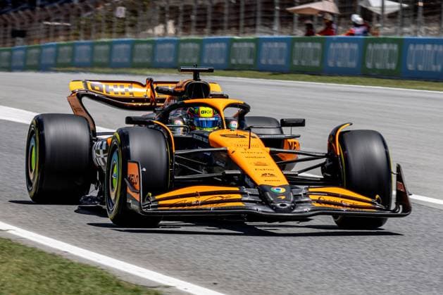 21st June 2024; Circuit de Barcelona-Catalunya, Barcelona, Spain; Formula 1 Spanish Grand Prix 2023; Free Practice Day; Oscar Piastri of the McLaren F1 Team driving the MCL 38 during Free Practise session  ActionPlus12657744 PabloxGuillen