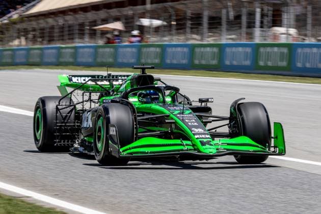 21st June 2024; Circuit de Barcelona-Catalunya, Barcelona, Spain; Formula 1 Spanish Grand Prix 2023; Free Practice Day; Valtteri Bottas of the Sauber F1 Team driving the C44 with aero sensors during Free Practise session  ActionPlus12657746 PabloxGuillen