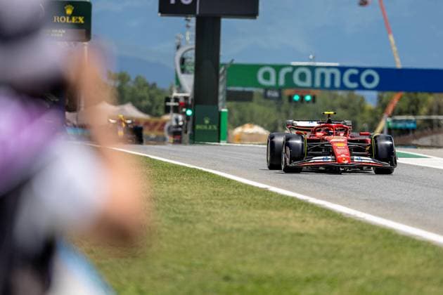21st June 2024; Circuit de Barcelona-Catalunya, Barcelona, Spain; Formula 1 Spanish Grand Prix 2023; Free Practice Day; Carlos Sainz of the Scuderia Ferrari driving the SF24 during Free Practise session  ActionPlus12657734 PabloxGuillen
