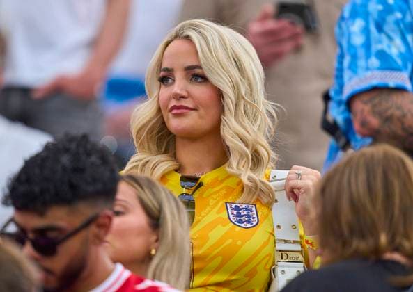 Olivia Megan DAVISON, wife of Jordan PICKFORD, England 1 , in the group C stage match ENGLAND - DENMARK 1-1 of the UEFA European Championships 2024 on Jun 20, 2024 in Frankfurt, Germany.