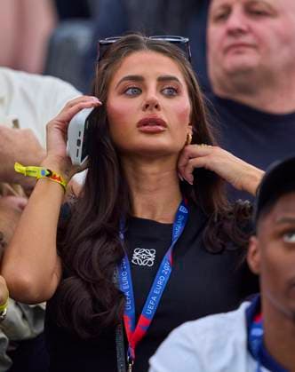 Annie Kilner, girlfriend of Kyle WALKER, England 2 in the group C stage match ENGLAND - DENMARK 1-1 of the UEFA European Championships 2024 on Jun 20, 2024 in Frankfurt, Germany.