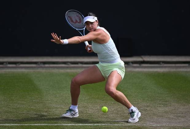 Caroline Dolehide of the USA in quarter final action Rothesay Classic Birmingham, Day 5, Tennis, Edgbaston Priory Club, Birmingham, UK - 21 June 2024  Copyright: xAnnaxGowthorpe Shutterstockx 14543328bc