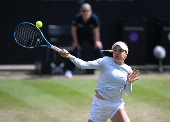 Yulia Putintseva of Kazakhstan in quarter final action Rothesay Classic Birmingham, Day 5, Tennis, Edgbaston Priory Club, Birmingham, UK - 21 June 2024  Copyright: xAnnaxGowthorpe Shutterstockx 14543328bk