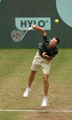 photo Hubert HURKACZ POL defeats his opponent Marcos GIRON USA Tennis Tournament Terra Wortmann Cup at Gerry Weber Sportpark OWL Arena in Halle Westfalen Fr 21 06 2024