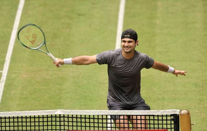 photo Marcos GIRON USA Tennis Tournament Terra Wortmann Cup at Gerry Weber Sportpark OWL Arena in Halle Westfalen Fr 21 06 2024
