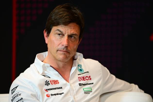 F1 Grand Prix of Spain - Practice Toto Wolff of Mercedes AMG F1 Team is speaking during the official team principal press conference, PK, Pressekonferenz of the Spanish GP, the 10th round of the Formula 1 World Championship, WM, Weltmeisterschaft 2024, in Circuit de Catalunya, Montemelo, Catalunya, Spain, on June 21, 2024. Montemelo Catalunya Spain Copyright: xAndreaxDiodatox originalFilename:diodato-notitle240621_nprvi.jpg