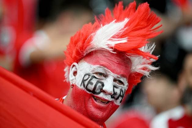 Sport Bilder des Tages Germany Soccer Euro 2024 Poland - Austria 8713483 21.06.2024 A fan of Austria is seen ahead the UEFA EURO, EM, Europameisterschaft,Fussball 2024 Group D soccer match between Poland and Austria at the Olympiastadion in Berlin, Germany. Alexey Filippov Sputnik Berlin Germany  Copyright: xAlexeyxFilippovx