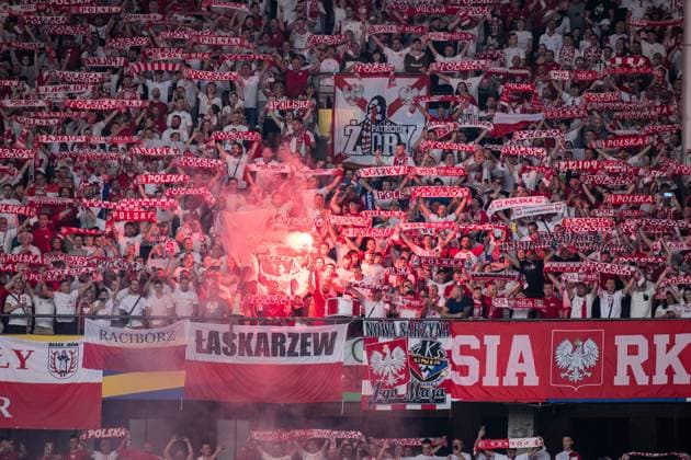 UEFA EURO 2024 Poland Austria 21 06 2024 Fans of Poland UEFA EURO 2024 Poland Austria Olympiastadion, Berlin 21 06 2024 Copyright: xBEAUTIFULxSPORTS Buriakovx
