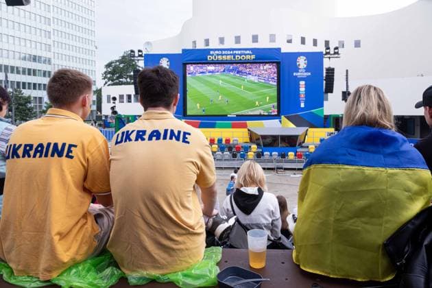 EURO 2024, Slovakia - Ukraine, Public Viewing in Düsseldorf