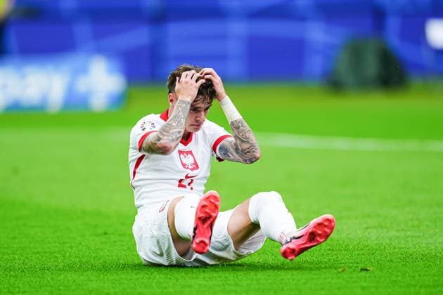 Nicola Zalewski Poland, 21 disappointed after missed shot on goal Goal chance GER, Poland vs Austria, European Football Championship, UEFA Euro 2024, Matchday 2, 21 06 2024 GER, Poland vs Austria, European Football Championship, UEFA Euro 2024, Matchday 2, 21 06 2024 Berlin Copyright: xEibner-Pressefoto MarcelxvonxFehrnx EP_MFN