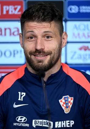 UEFA EURO, EM, Europameisterschaft,Fussball 2024: Croatia press conference, PK, Pressekonferenz Bruno Petkovic of Croatia speaks to the media during the press conference of Croatia National Football Team in Neuruppin, Germany on June 21, 2024. MarkoxLukunic PIXSELL