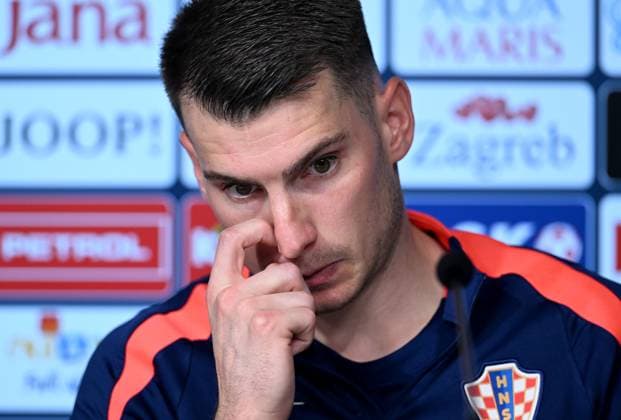 UEFA EURO, EM, Europameisterschaft,Fussball 2024: Croatia press conference, PK, Pressekonferenz Dominik Livakovic of Croatia speaks to the media during the press conference of Croatia National Football Team in Neuruppin, Germany on June 21, 2024. MarkoxLukunic PIXSELL