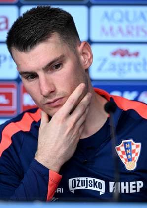 UEFA EURO, EM, Europameisterschaft,Fussball 2024: Croatia press conference, PK, Pressekonferenz Dominik Livakovic of Croatia speaks to the media during the press conference of Croatia National Football Team in Neuruppin, Germany on June 21, 2024. MarkoxLukunic PIXSELL