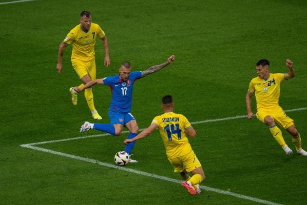GER, EURO 2024, Group E, Slovakia SVK vs Ukrtaine UKR 21 06 2024, Merkur Spiel Arena, Düsseldorf, GER, EURO 2024, Group E, Slovakia SVK vs Ukrtaine UKR In the picture nordphotoxGmbHxx xDenkinger nph00015