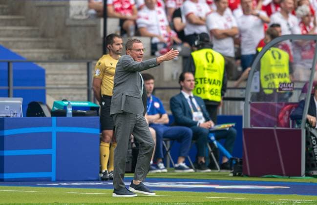 Football, Men, Season 2023 24, Euro 2024 Group D 2 Matchday in Berlin, Poland Austria, Coach Ralf Rangnick Austria , 21 06 2024, Copyright: xSebastianxRäppold MatthiasxKochx