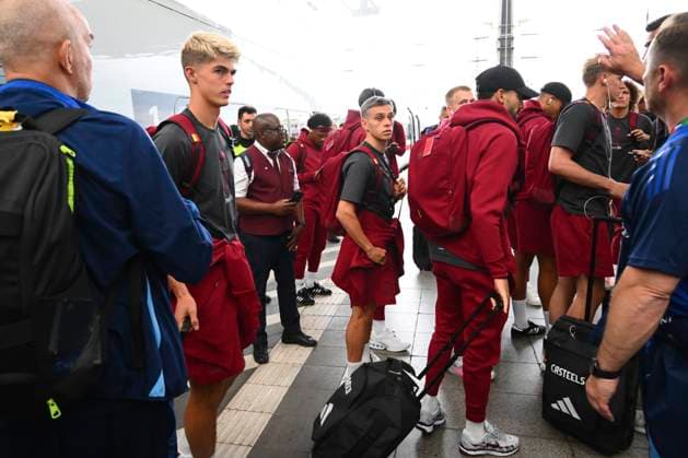 Belgium Media Activities - UEFA EURO, EM, Europameisterschaft,Fussball 2024 21 06 2024 COLOGNE, GERMANY - JUNE 21 : De Ketelaere Charles midfielder of Belgium, Trossard Leandro forward of Belgium pictured during team arrival at the railway station ahead of the UEFA EURO 2024 European Football Championship tournament group E stage match between Belgium and Romania at Cologne Stadium on June 21, 2024 in Cologne, Germany, 21 06 2024 Cologne Germany  Copyright: xVincentxKalutx