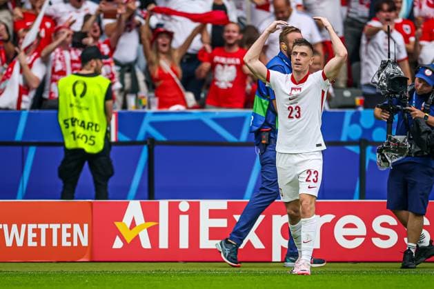21.06.2024 BERLIN, NIEMCY (BERLIN, GERMANY ) STADION OLIMPIJSKI W BERLINIE ( OLYMPIASTADION ) PILKA NOZNA (FOOTBALL), UEFA EURO, EM, Europameisterschaft,Fussball 2024 MECZ POLSKA - AUSTRIA ( POLAND - AUSTRIA ) NZ KRZYSZTOF PIATEK BRAMKA RADOSC GOL GOAL CELEBRATION FOTO LUKASZ SKWIOT CYFRASPORT NEWSPIX.PL --- Newspix.pl  20240621CSLS055